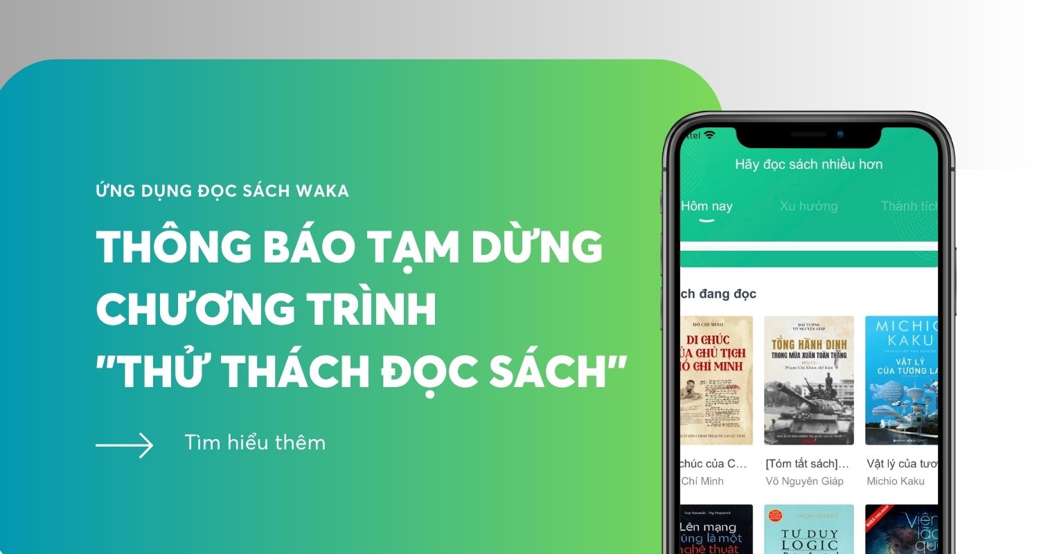 Tạm dừng chương trình "Thử thách đọc sách"